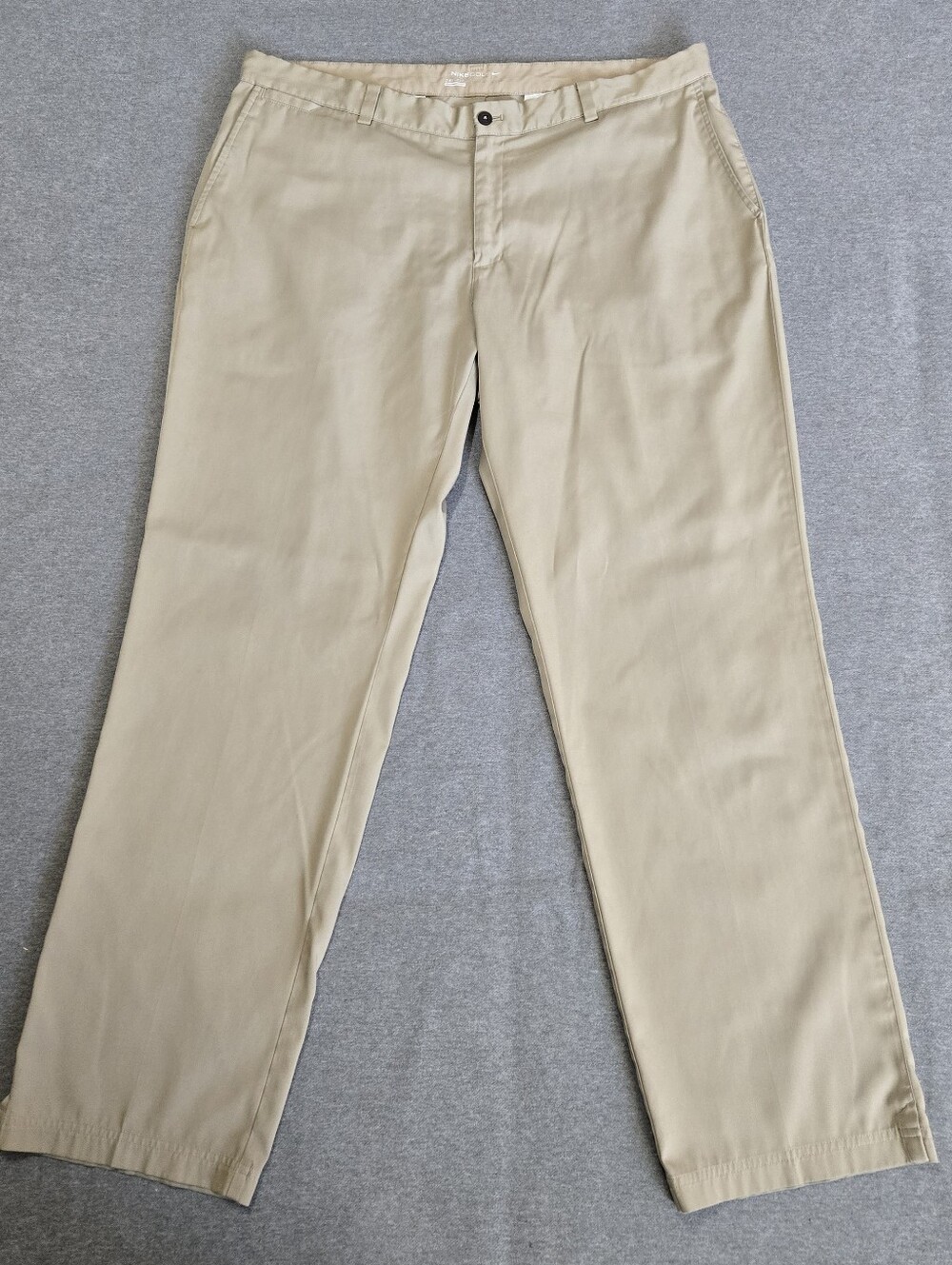 Nike Golf Pants Mens 38 X 32 Tan Beige Performance Fabric Athletic Business